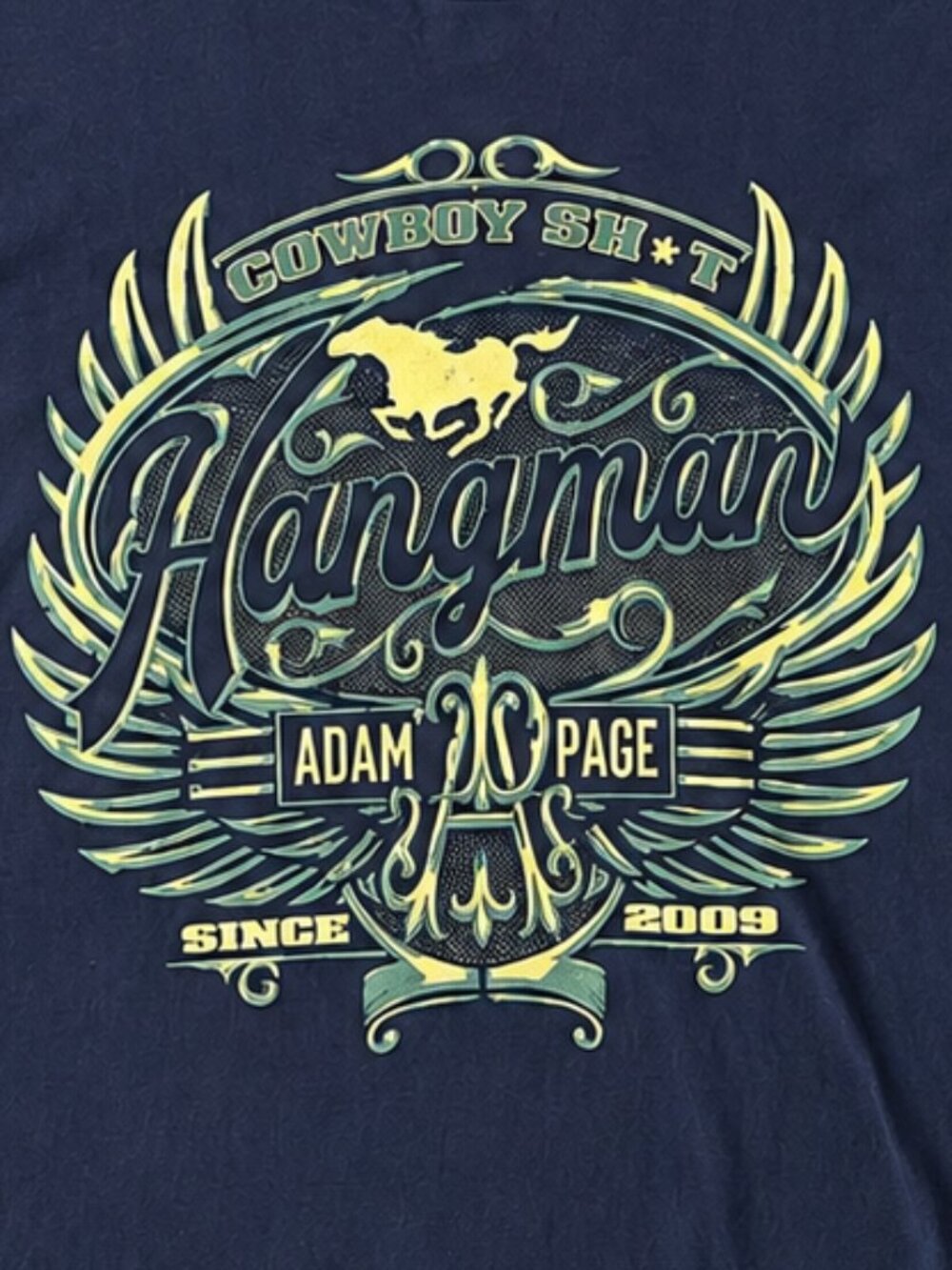 AEW Hangman Adam Page Cowboy Sh*t T-Shirt XL Pro Wrestling Crate Western